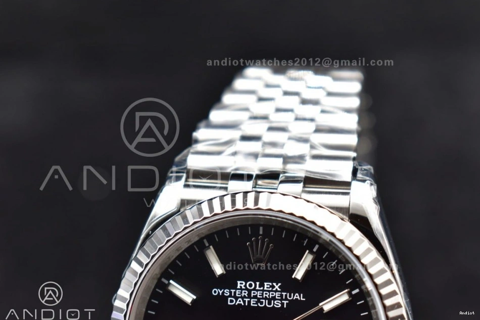 Steel VS3235 DateJust 36 Stick Black VSF 1:1 Best Dial 126234 Edition on Jubilee SS 904L Bracelet 1116